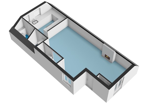 Floorplan - Lauriergracht 118D, 1016 RR Amsterdam
